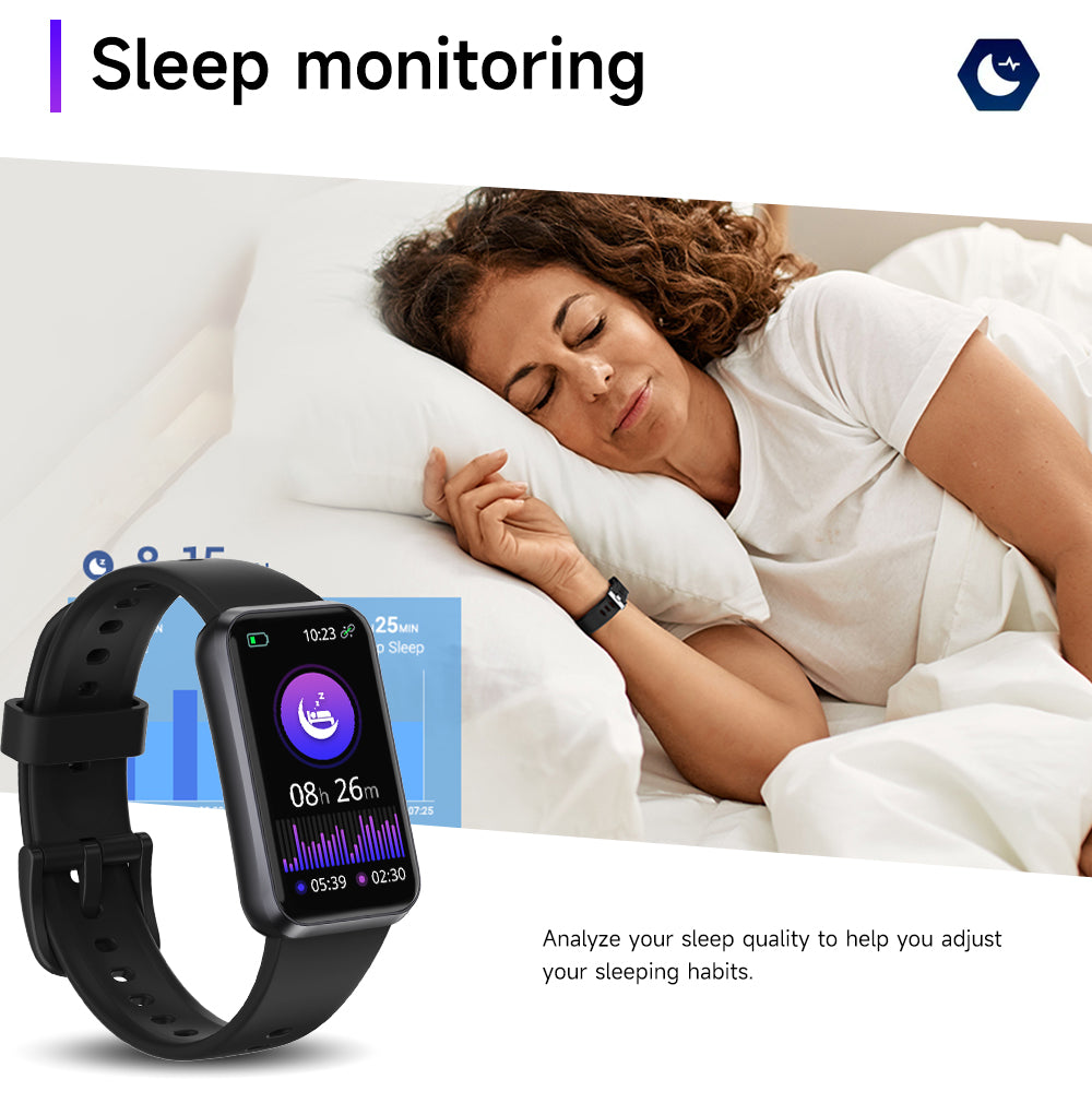 Fitness Trackers,Smart Band 24/7 Health Monitoring,Blood Oxygen Heart Rate Sleep Monitor,Calorie Pedometer Steps Counter Activity watchs/Notifications for iOS/Android